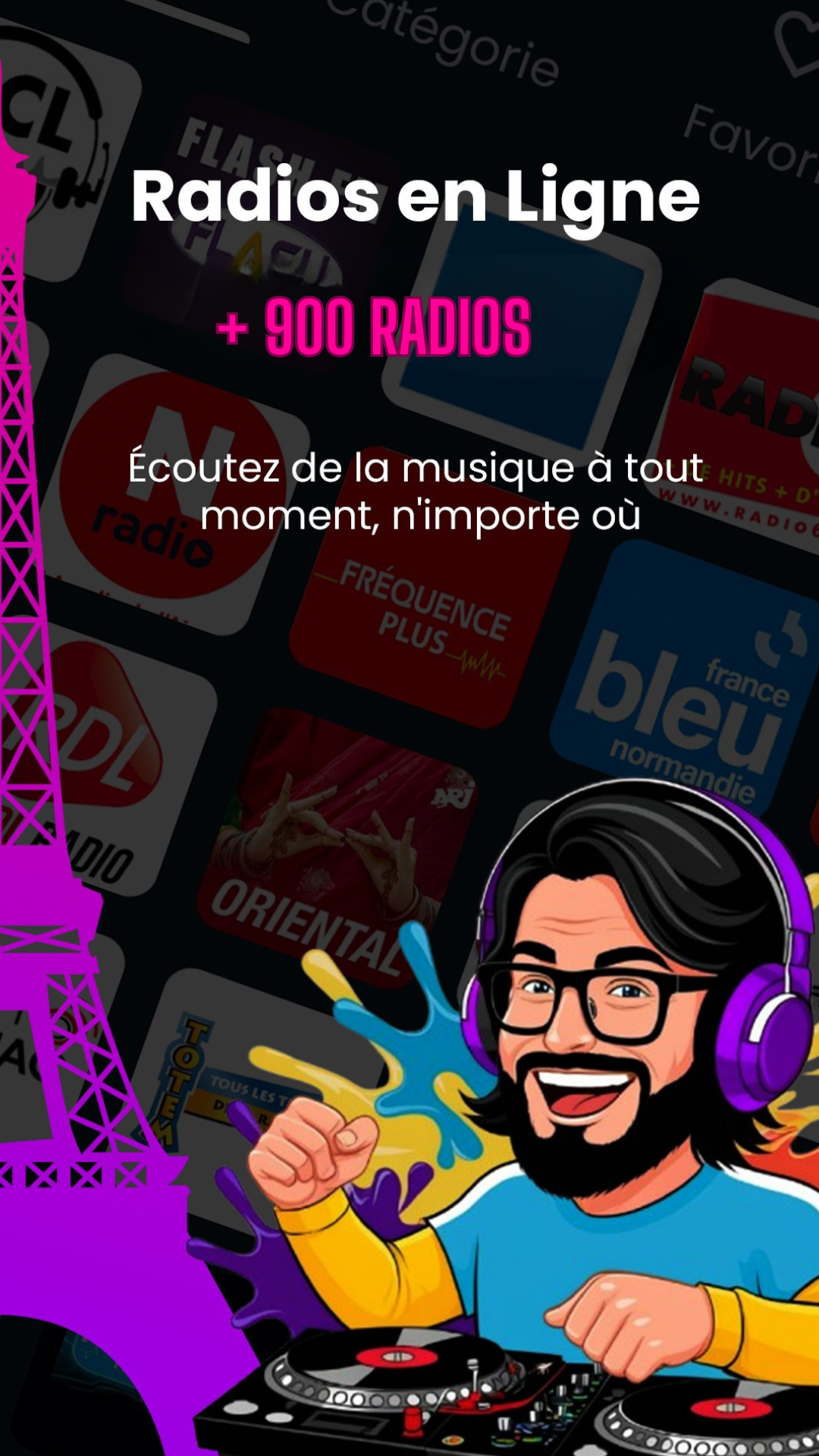 Plus de 949 radios disponibles en streaming