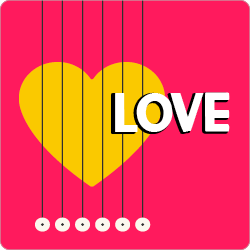 Logo 100% Radio - Love